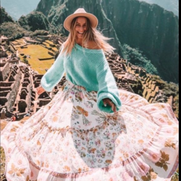 SPELL Wild Bloom Maxi Skirt ✨ XS